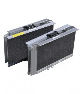 La rampe valise en aluminium divisé en deux