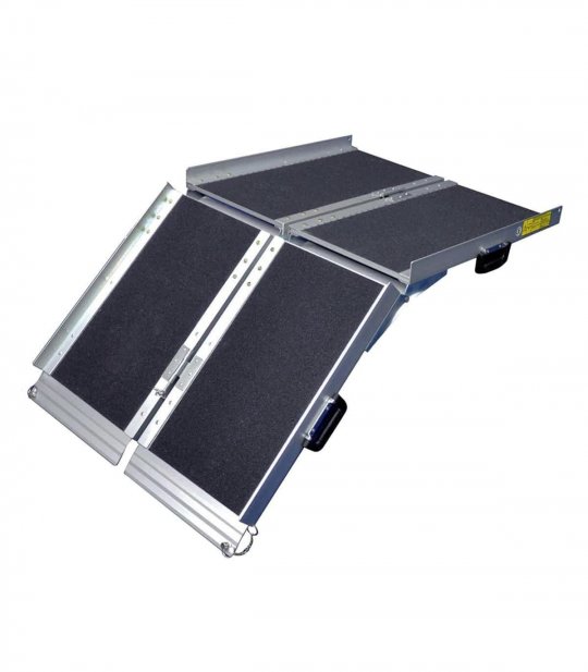 Le pliage de la rampe valise se fait facilement