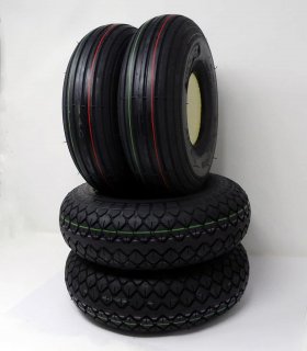 Quatre pneus avec insert en noire pour le scooter électrique Freerider Panther 3 et 4