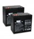 Deux batteries AGM 55 Ah (visserie inclus) Traction de MK Battery pour Scooter électrique senior ou personne handicapée