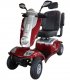 Face avant du scooter électrique médical PMR Kymco Maxi XLS en Rouge