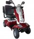 Scooter électrique médicalisé Kymco Healthcare Maxi XLS en Rouge, en biais devant